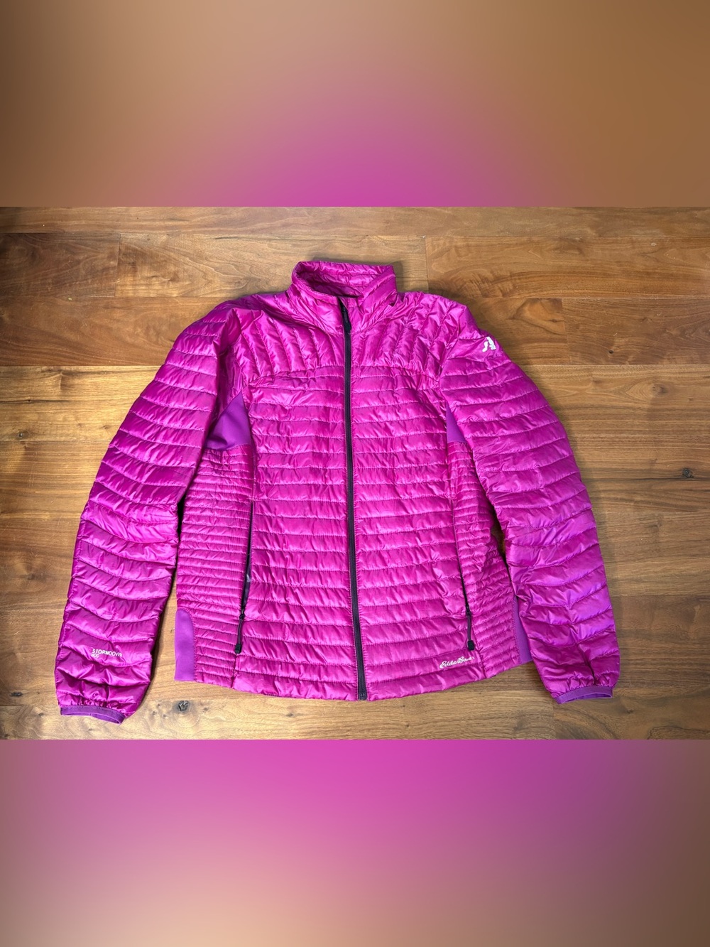 Eddie Bauer First Ascent Fuchsia Full Zip Down Coat